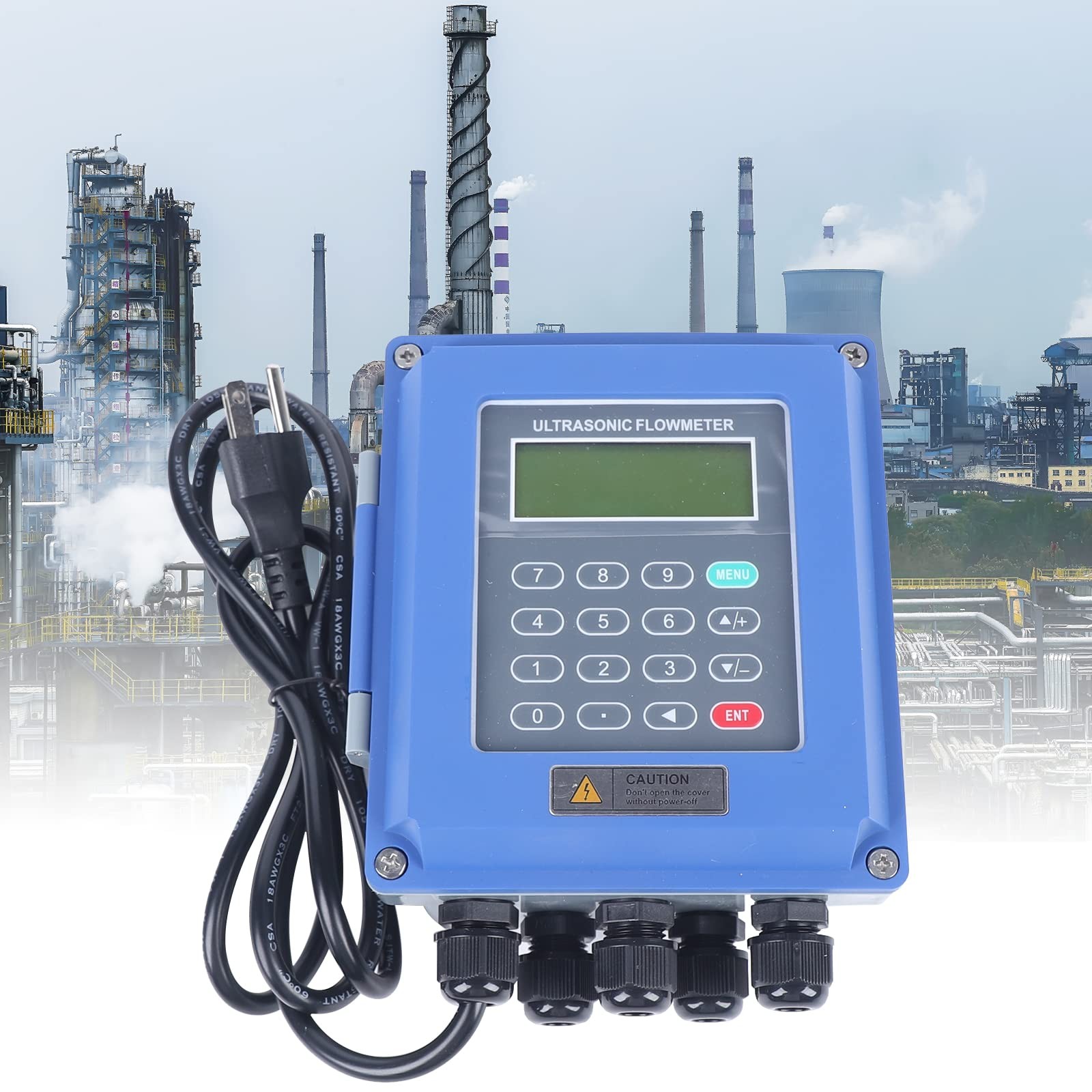 TUF-2000B Ultrasonic Flow Meter Wall-Mount Liquid Flowmeter TS-2 TM-1 Transducer