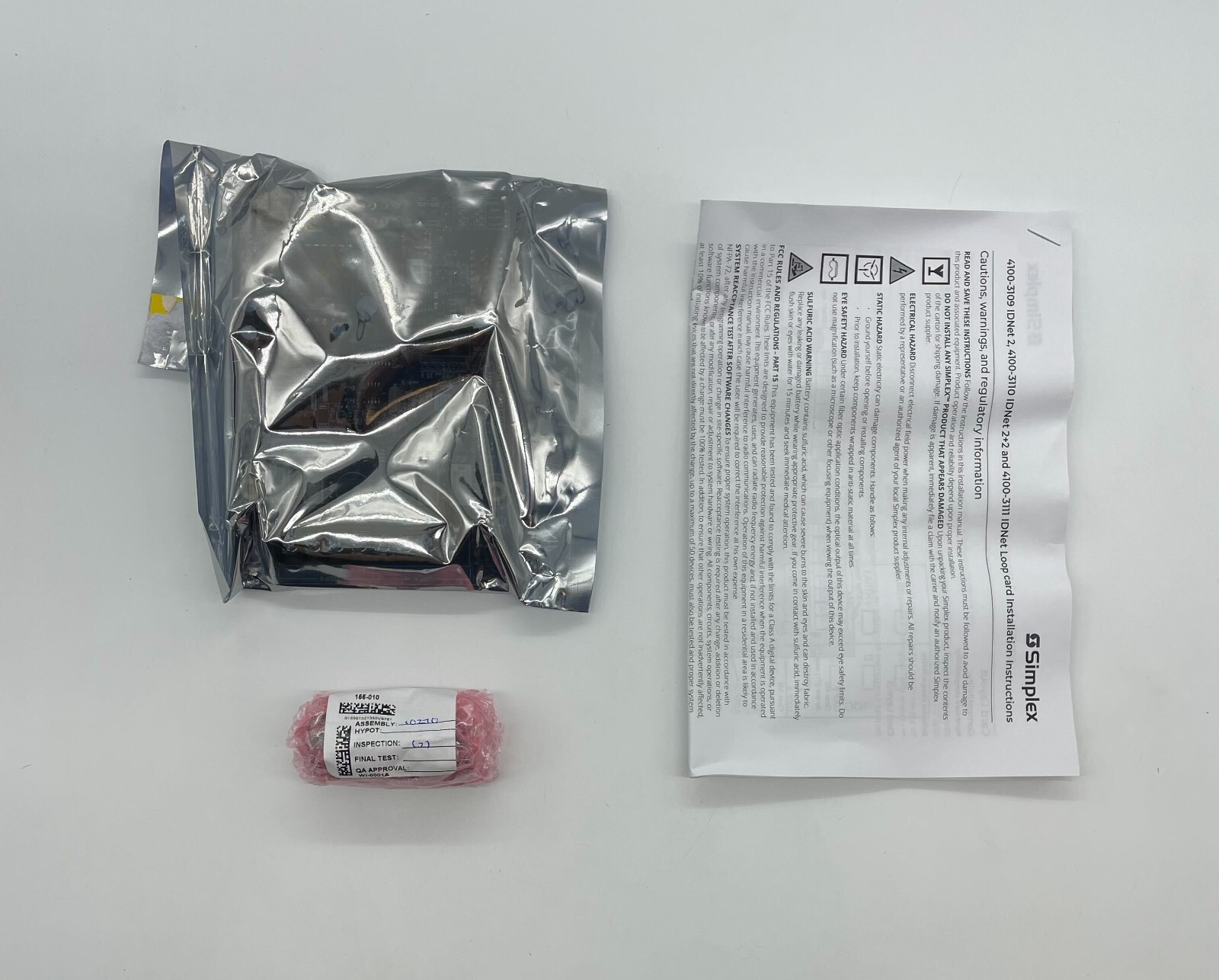 Simplex 4100-3109 IDNet 2 Interface Module, 2 Loops, 250 Points per Loop, 4100ES Simplex 4100-3109 IDNet 2 Interface Module, 2 Loops, 250 Points per Loop, 4100ES