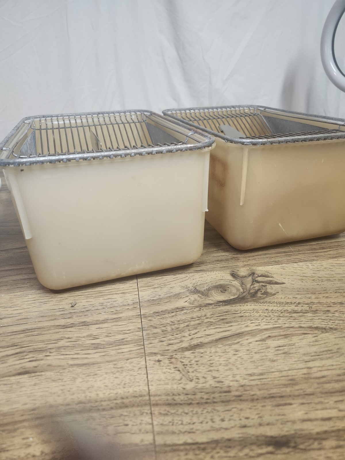 2 VINTAGE LAB RODENT BREEDING CAGE SET