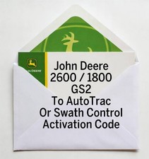 Envelope w/code John Deere 2600 & 1800 GS2 To Autotrac Or Swatch Control Activat picture