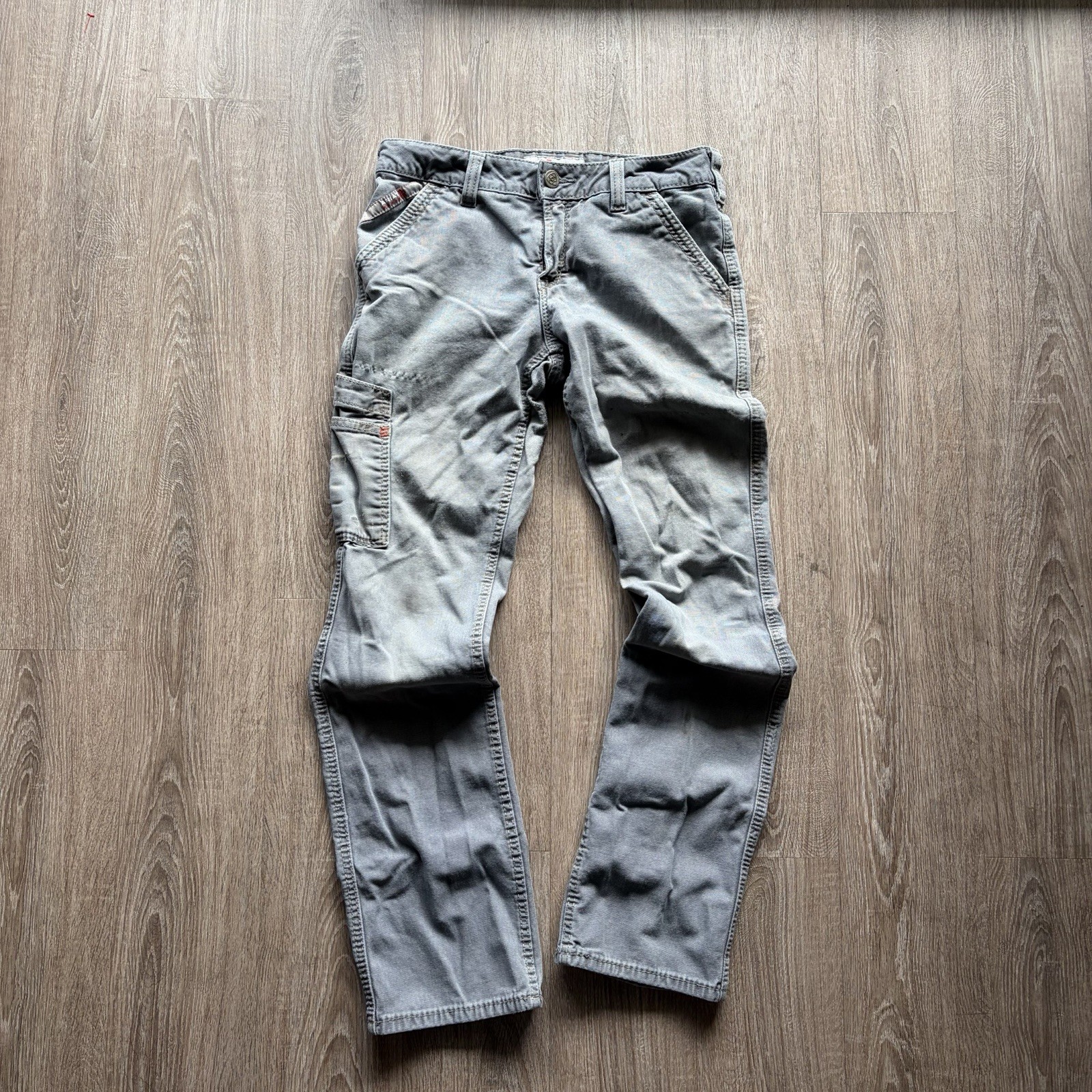 Ariat FR Flame Resistant Work Pants 30X30 Gray Cordura Mid Rise Straight Leg
