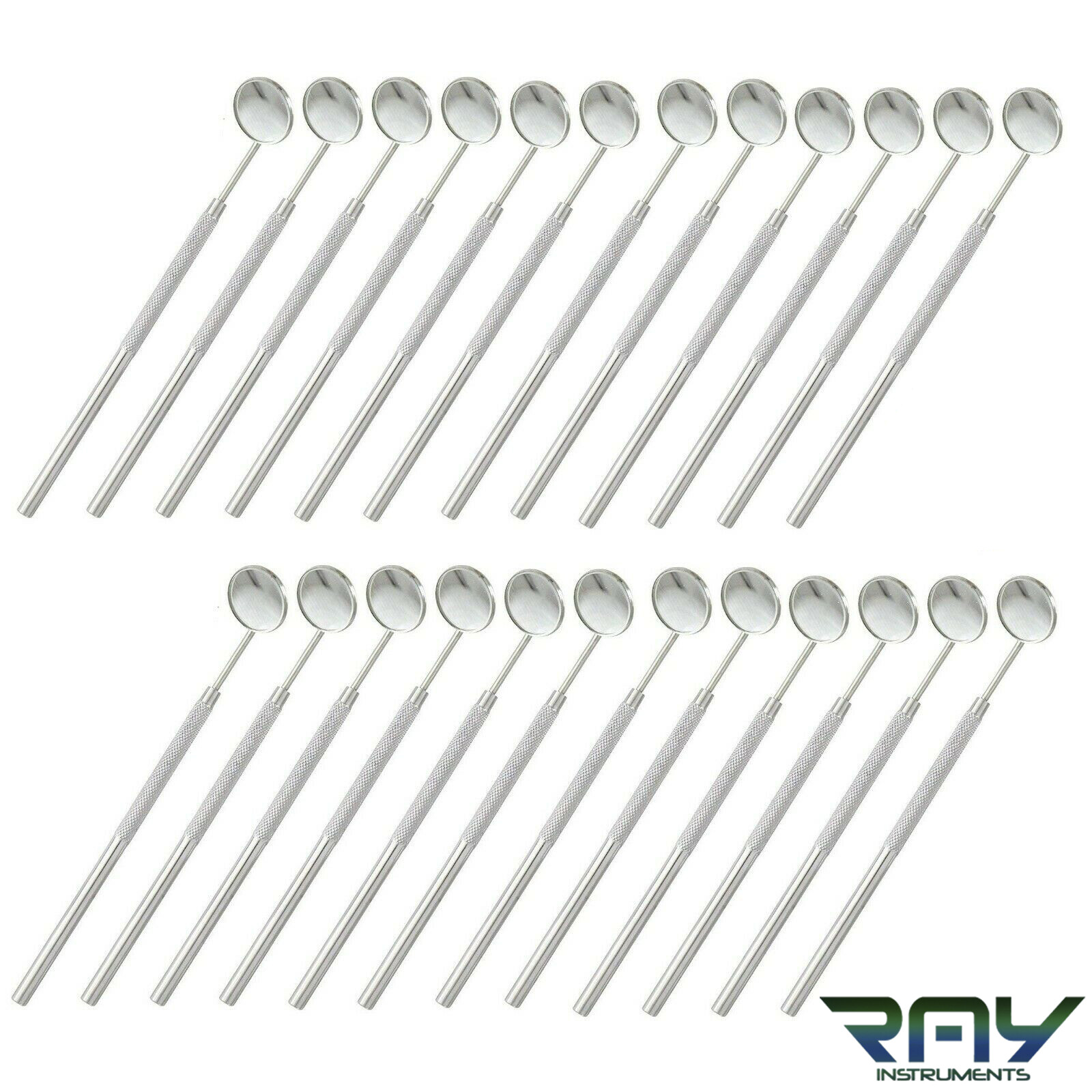 Set of 24 Pcs Professional Dentist Dental Mouth MIRROR #5 + HANDLE Instruments Set of 24 Pcs Professional Dentist Dental Mouth MIRROR #5 + HANDLE Instruments