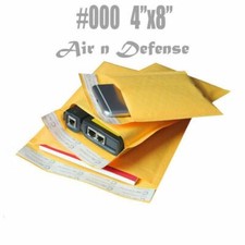 1000 #000 4x8 Kraft Bubble Padded Envelopes Mailers Shipping Bags AirnDefense picture