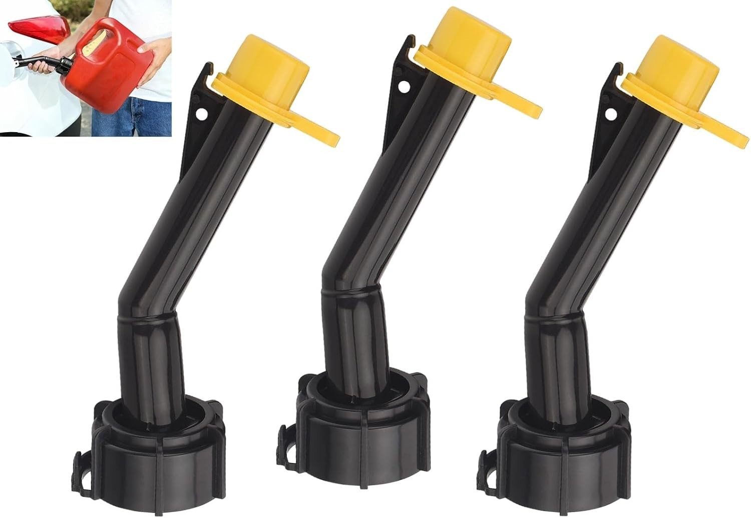 3 Pcs Fuel Gas Can Jug Spouts Nozzles & Rings & Caps for Blitz 900302 900092 ...