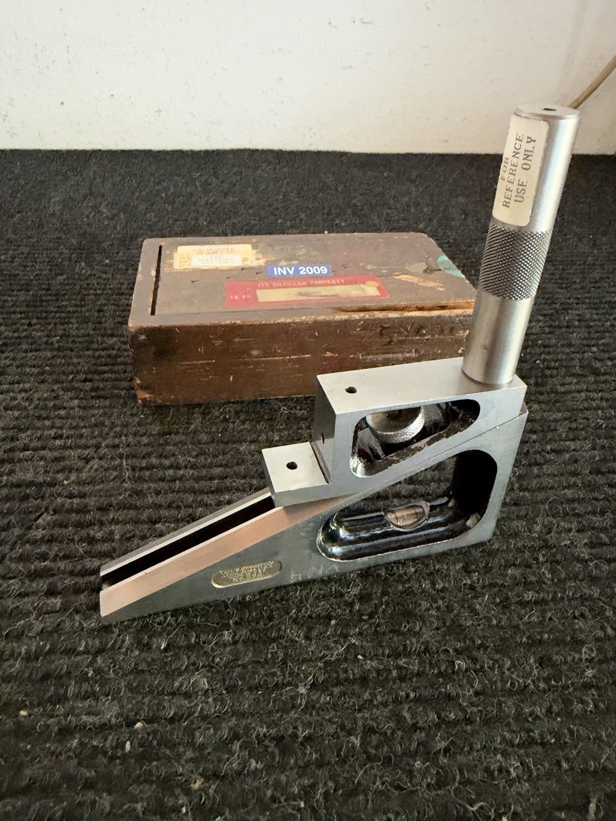 Starrett 599 Planer Gauge with 3” extension in with Wood Box Vintage