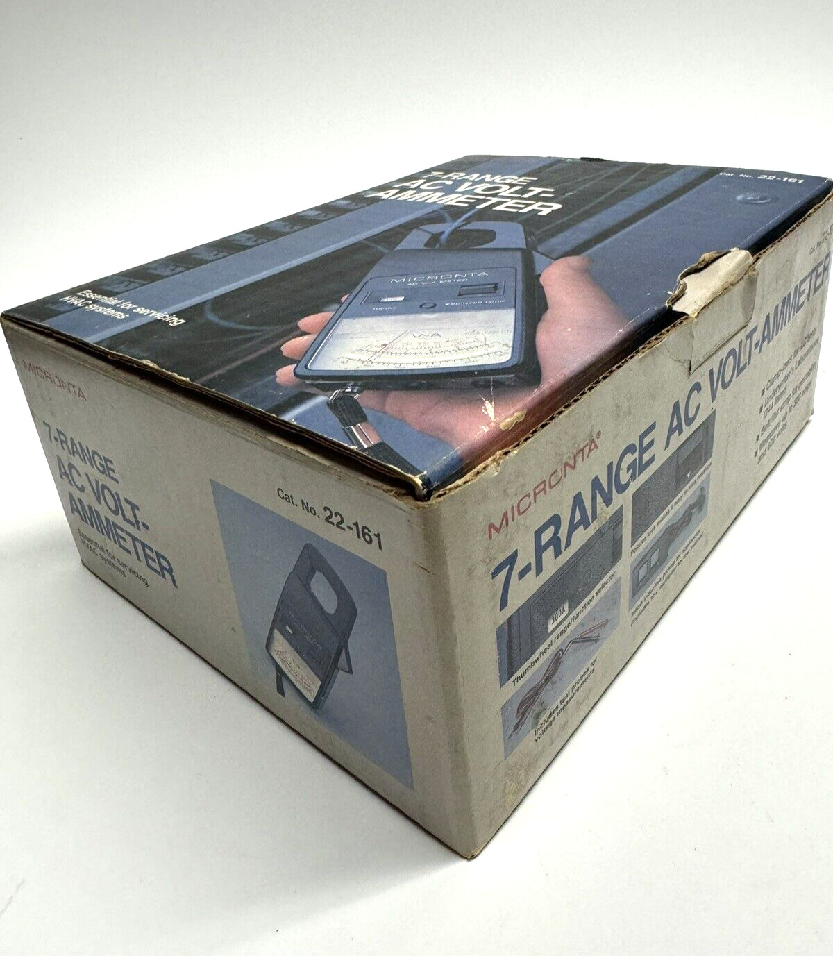 VINTAGE Micronta NOS AC V-A Clamp METER 22-161 W/ Inductive Pick Up Multiplier