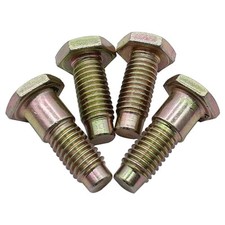 4pc Front Seat Belt Floor Pan Bolts for 1964-81 GM A F X B Body Hardtop Bow Tie picture