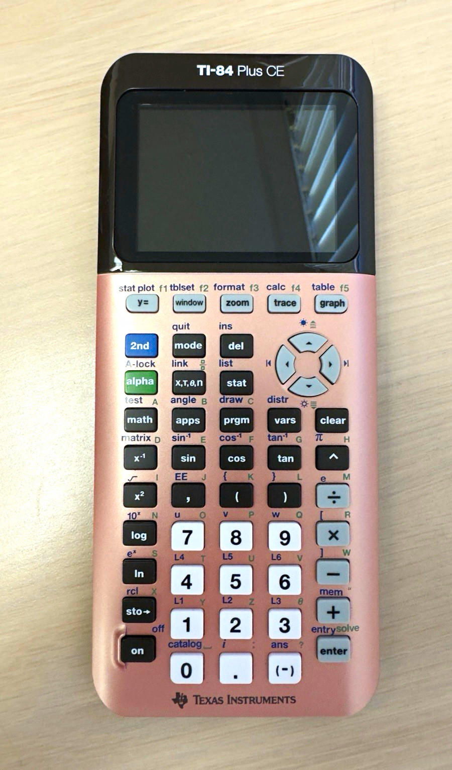Texas Instruments TI-84 Plus CE Graphing Calculator LCD Pink. WORKING