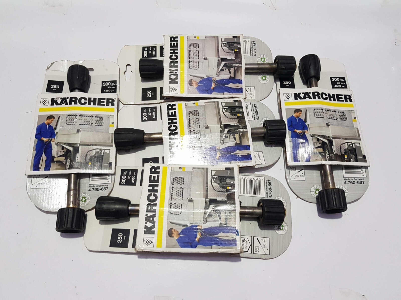 KARCHER 4.760-667.0 NON-ROTATABLE 250 MM LANCE - LOT OF 5