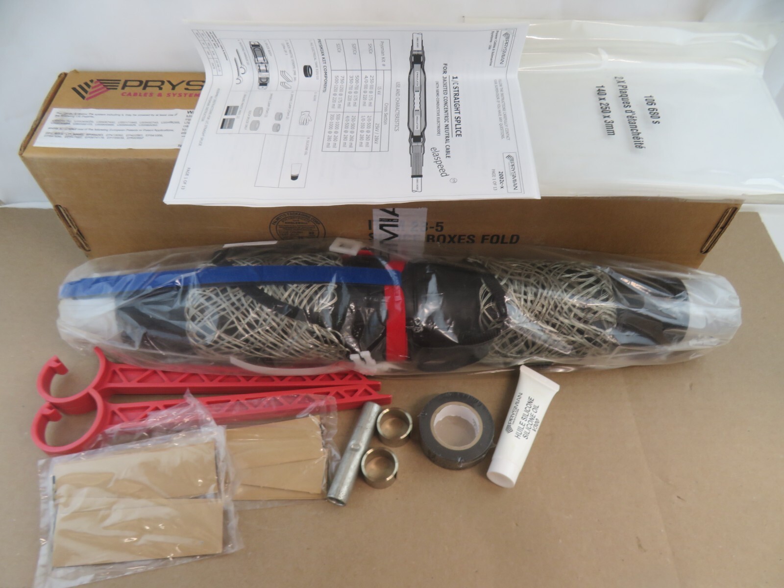 Prysmian Cable Sys 1/C Straight Splice 2002C-X Elaspeed Splice Kit He- 25SHJCE