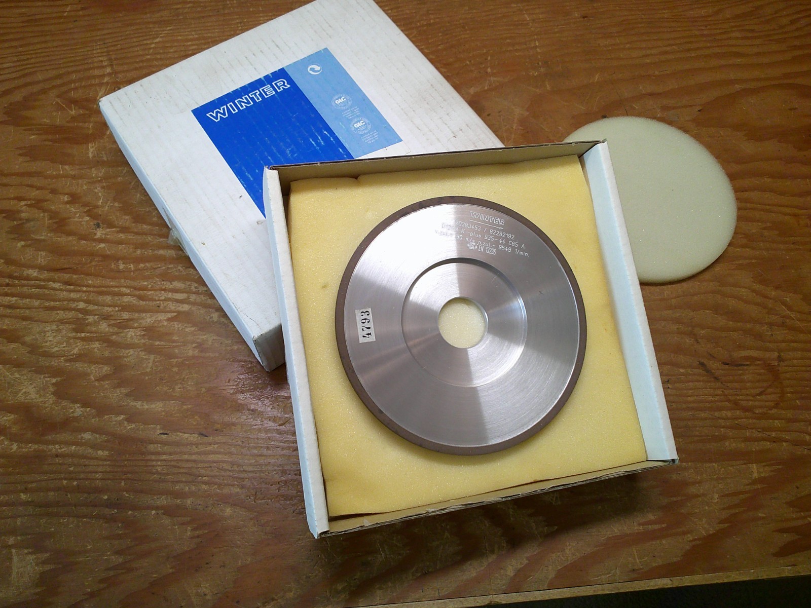 NOS Winter Saint - Gobain Diamond Grinding Wheel 6-5/16\