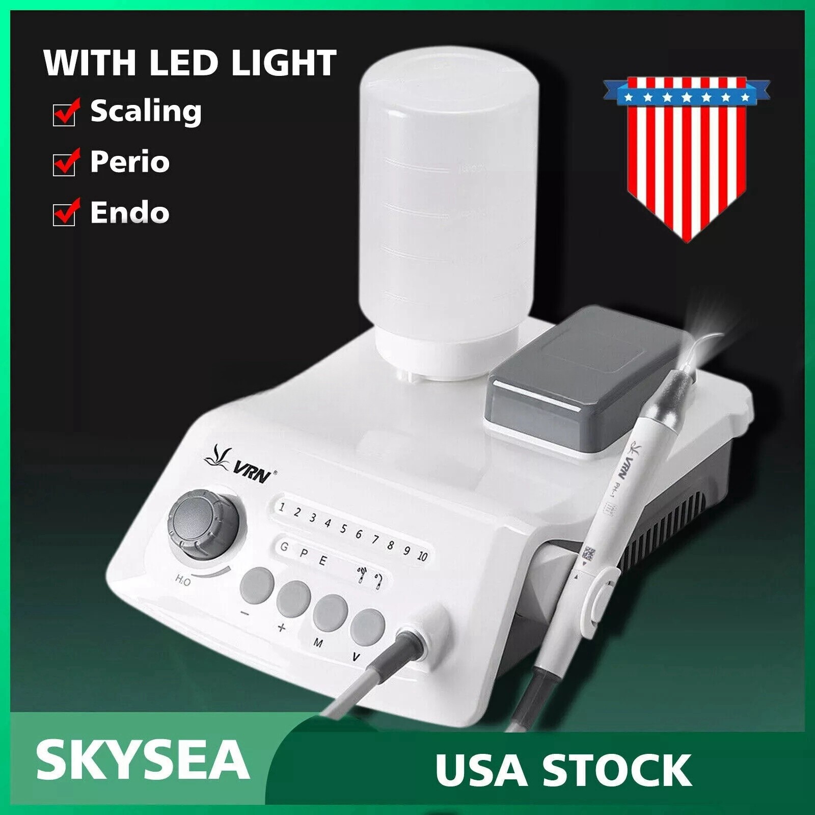 Professional Dentist Ultrasonic Electric Scaler Dental Teeth Cleaner LED ns