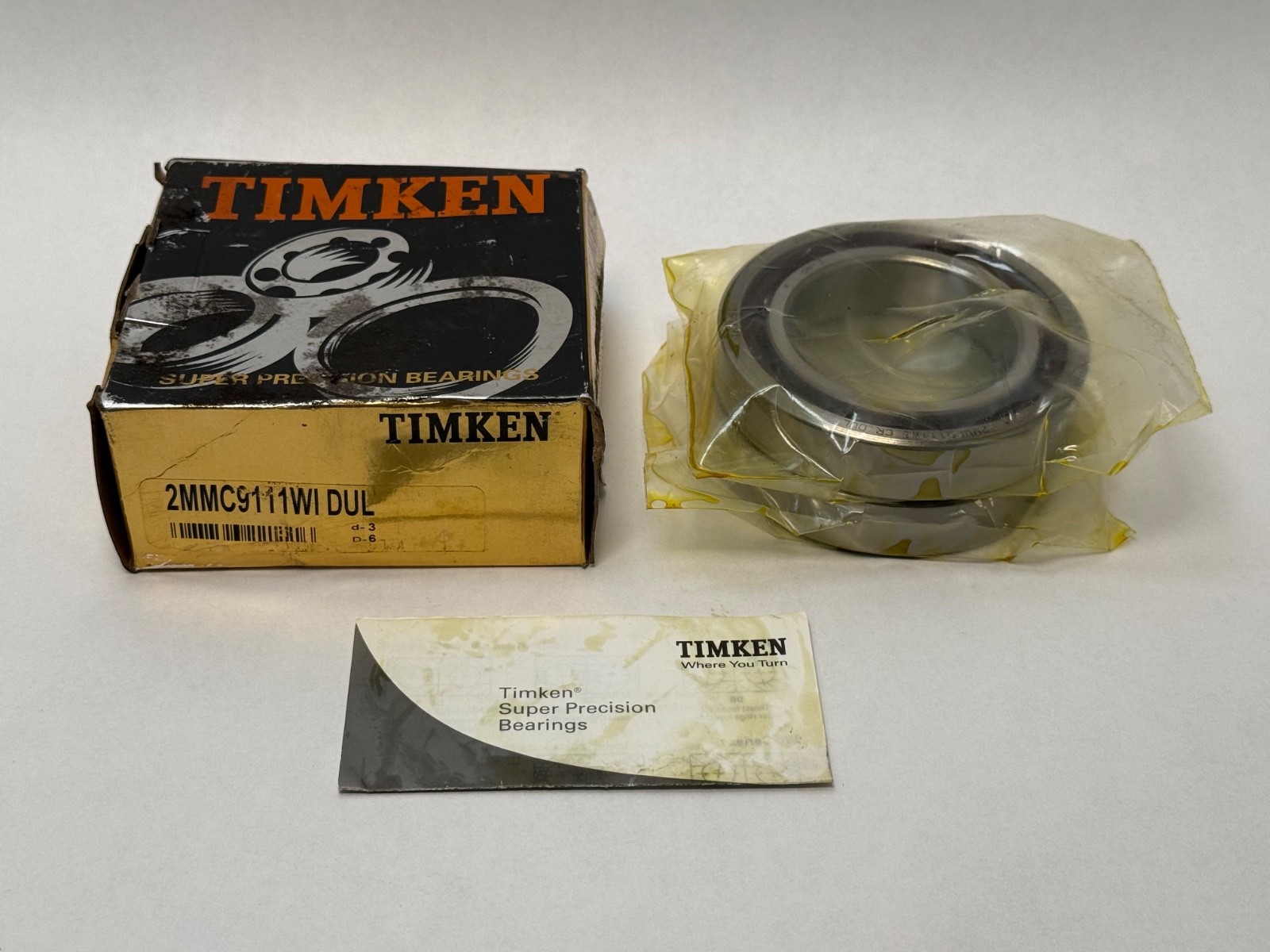 Timken 2MMC9111WI-DUL Angular Contact Bearing 55x90x18 mm 15 Deg Hybrid Ceramic