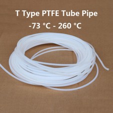 Translucent ID 0.3mm~5.94mm 300V T Type AWG PTFE Tubing Sleeve HIGH TEMP 260℃ picture