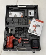 Ridgid Model RP340 Propress Crimper with batteries charger case NO JAWS INCLUDED picture