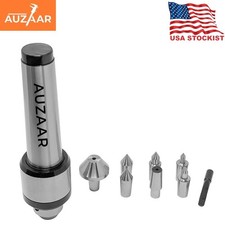 Precision Revolving Live Center MT2 Shank Morse Taper 2, 7 Interchangeable Tips picture