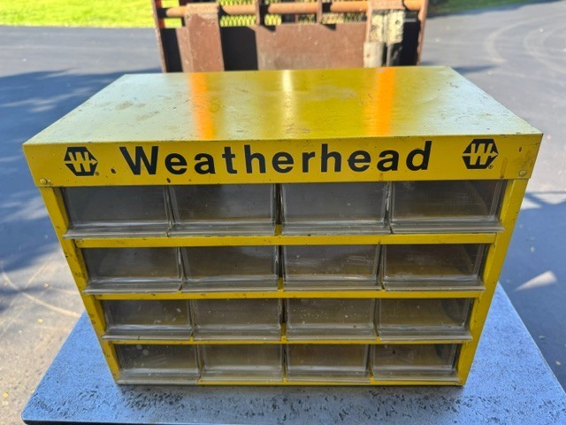 Vintage Weatherhead 16 Drawer Parts Hardware Storage Cabinet
