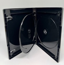 NEW 10 PCS 14MM 4K ULTRA HD 3 -DISC BLURAY CASE W BOOKLET CLIPS, BLACK, QJ300 picture