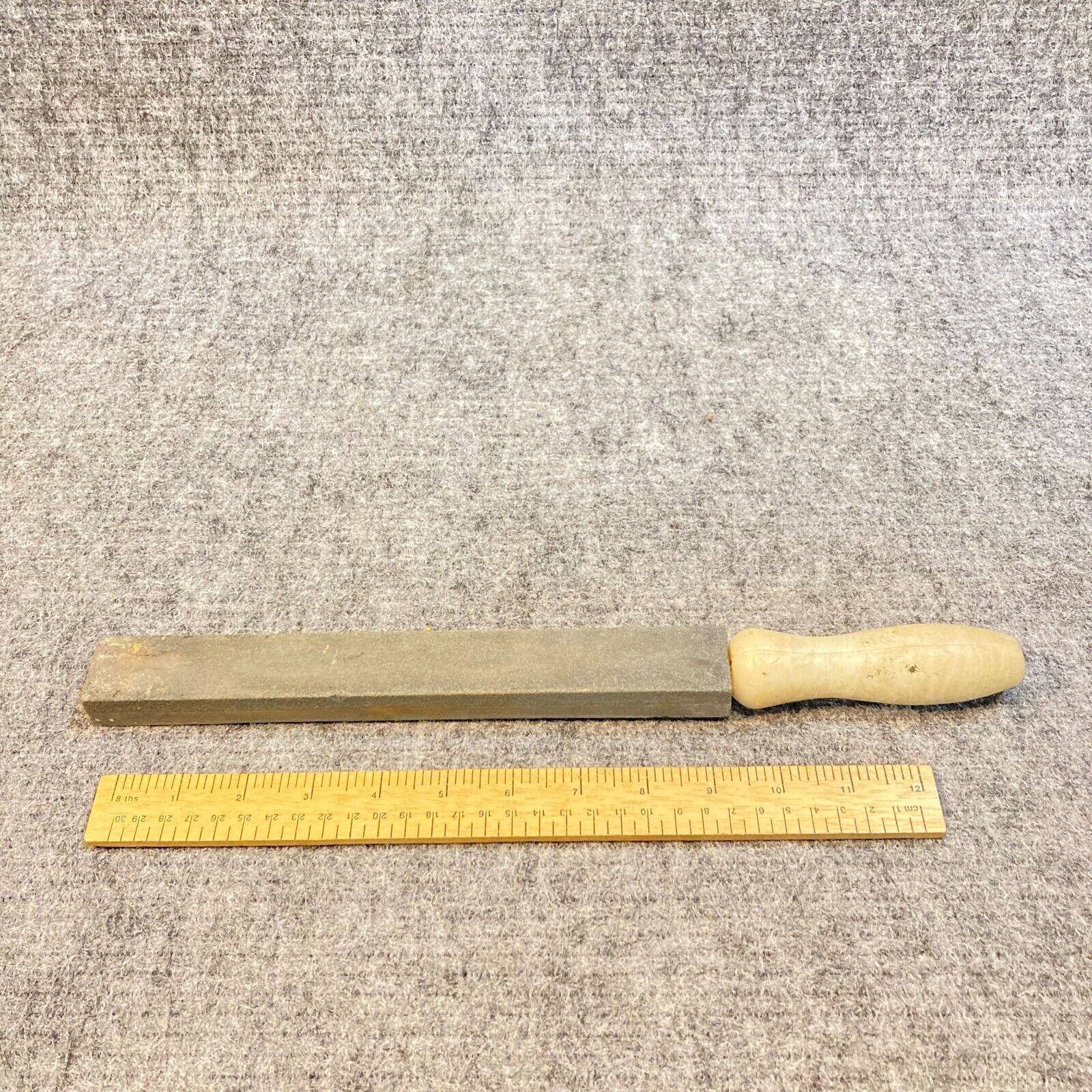 Vintage Sharpening Stone Double Grit Coarse/Fine With Handle