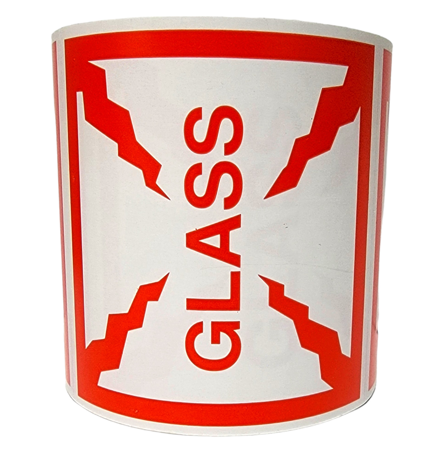 4x4 GLASS Fragile Warning Shipping Handling Stickers Labels per 4 rolls of 500