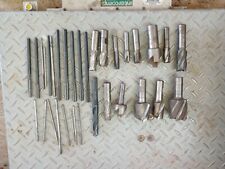 Bulk Lot Of End Mills, Reamers, And Drill Bit 33  Pieces picture