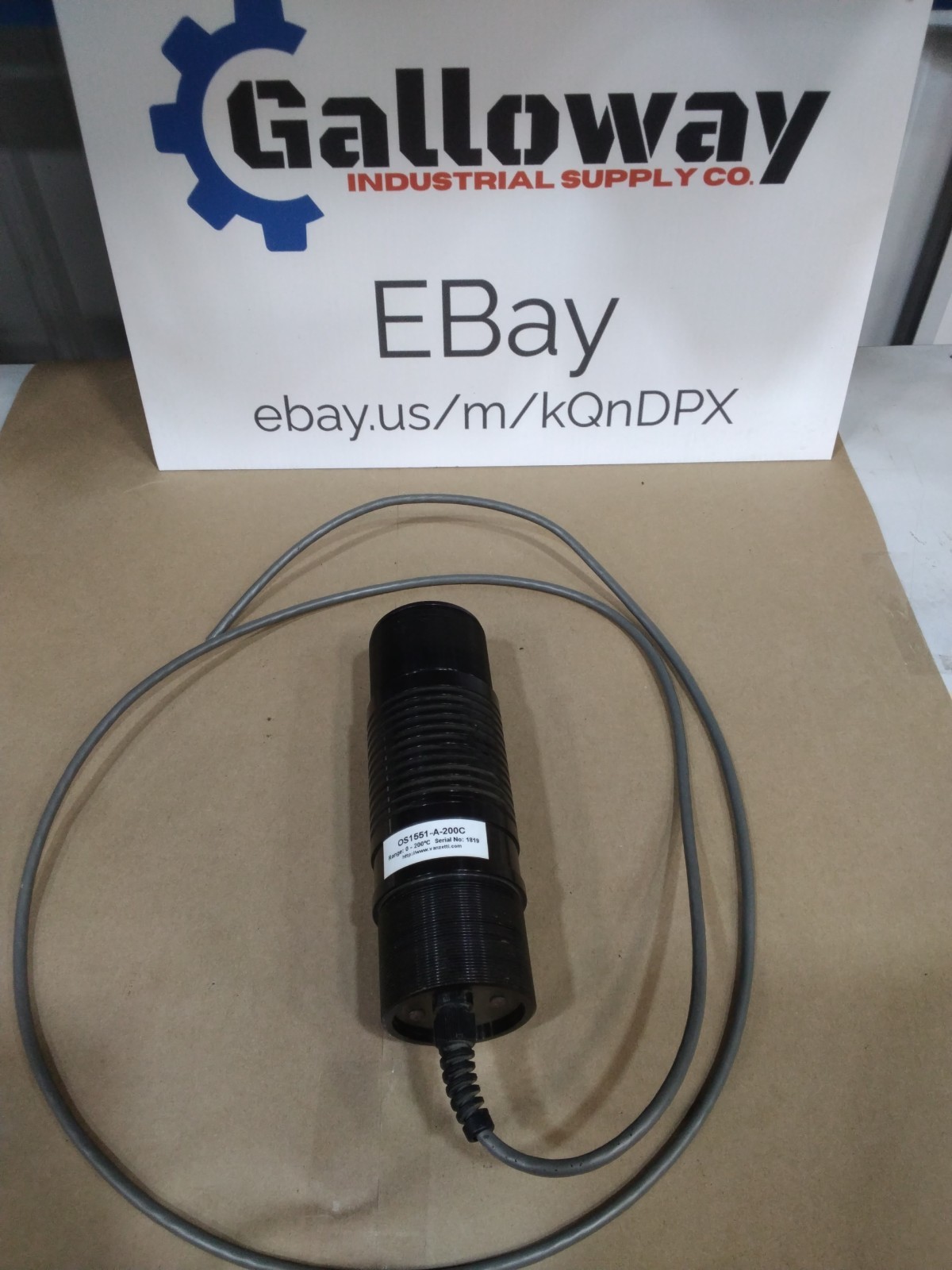 OMEGA VANZETTI OS1551-A-200C 0-200º C INFRARED 4 WIRE PYROMETER/TRANSMITTER