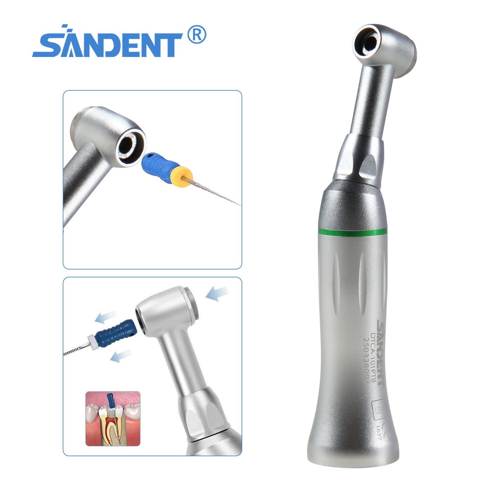 Dental 1:1/1:5/1:4.2/6:1/8:1/16:1/10:1 LED Increasing Contra Angle Handpiece