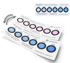 Wisesorb 200 Pack Humidity Indicator Cards, 6 Spot 10-60% Blue to Pink Reusable picture