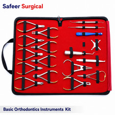 18 Pcs Orthodontic Dental Instruments Kit Pliers Cutters Scalers Stainless Steel picture