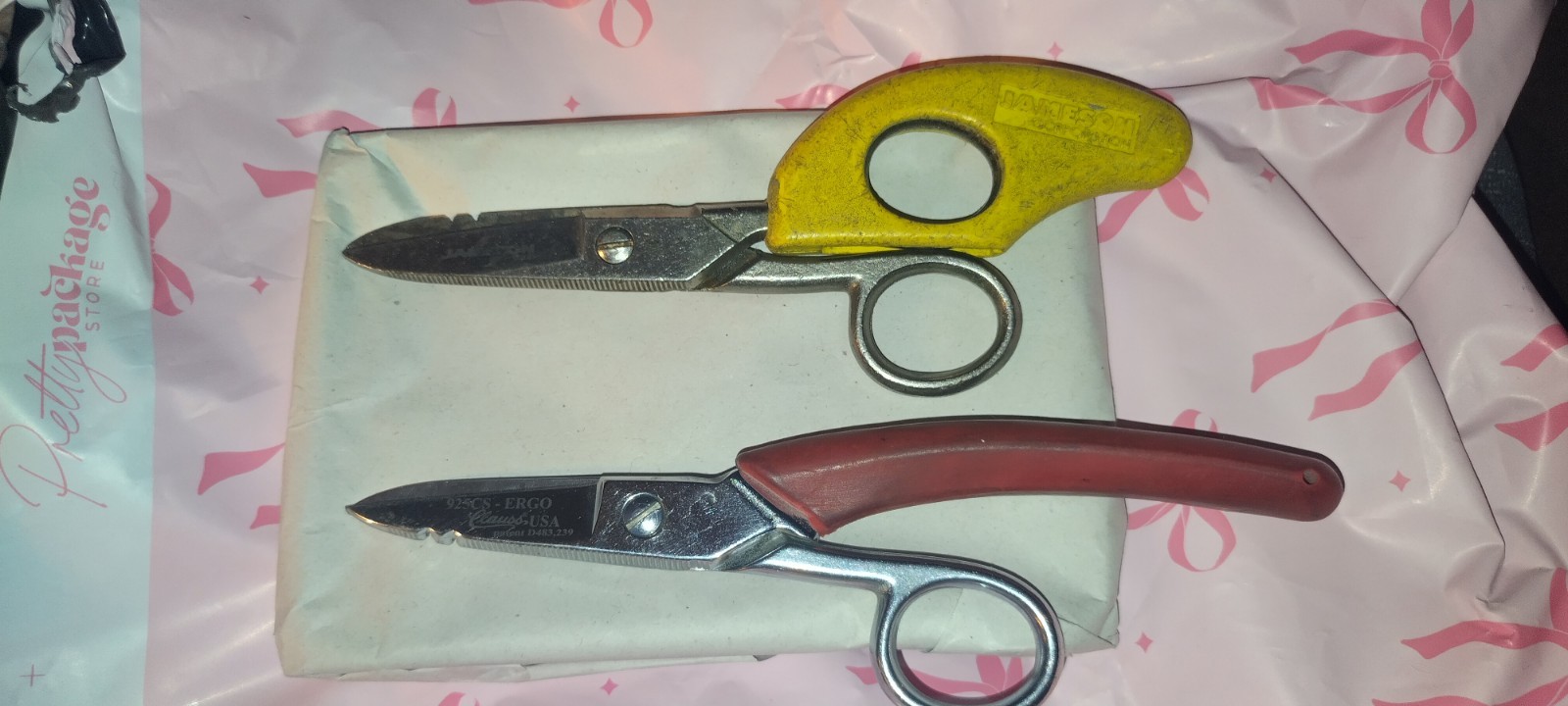 Ergonomic Electrician Scissors Clauss USA 925CS And Jameson