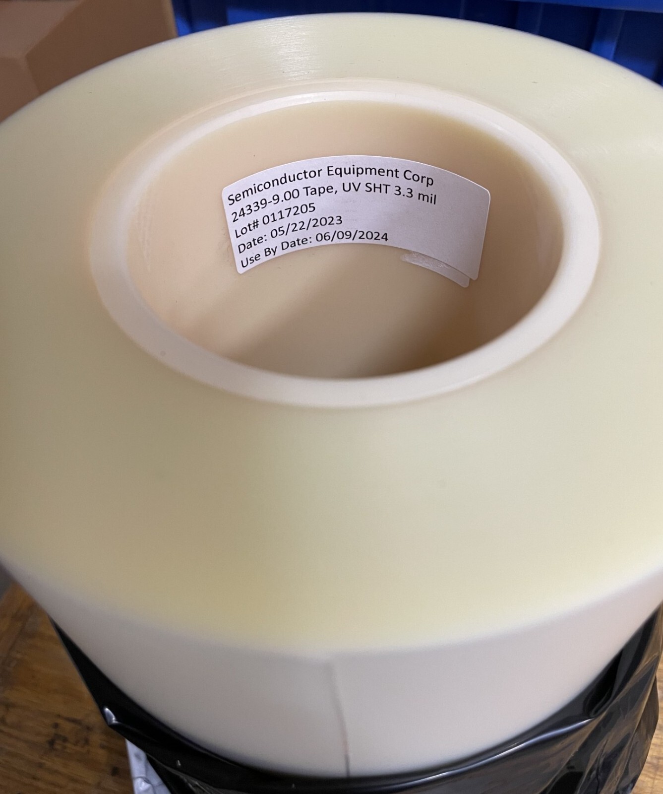 Semiconductor Equipm. 24339-9.00 Dicing Tape, Clear, UV Curable, 9-inch, 3.3 mil