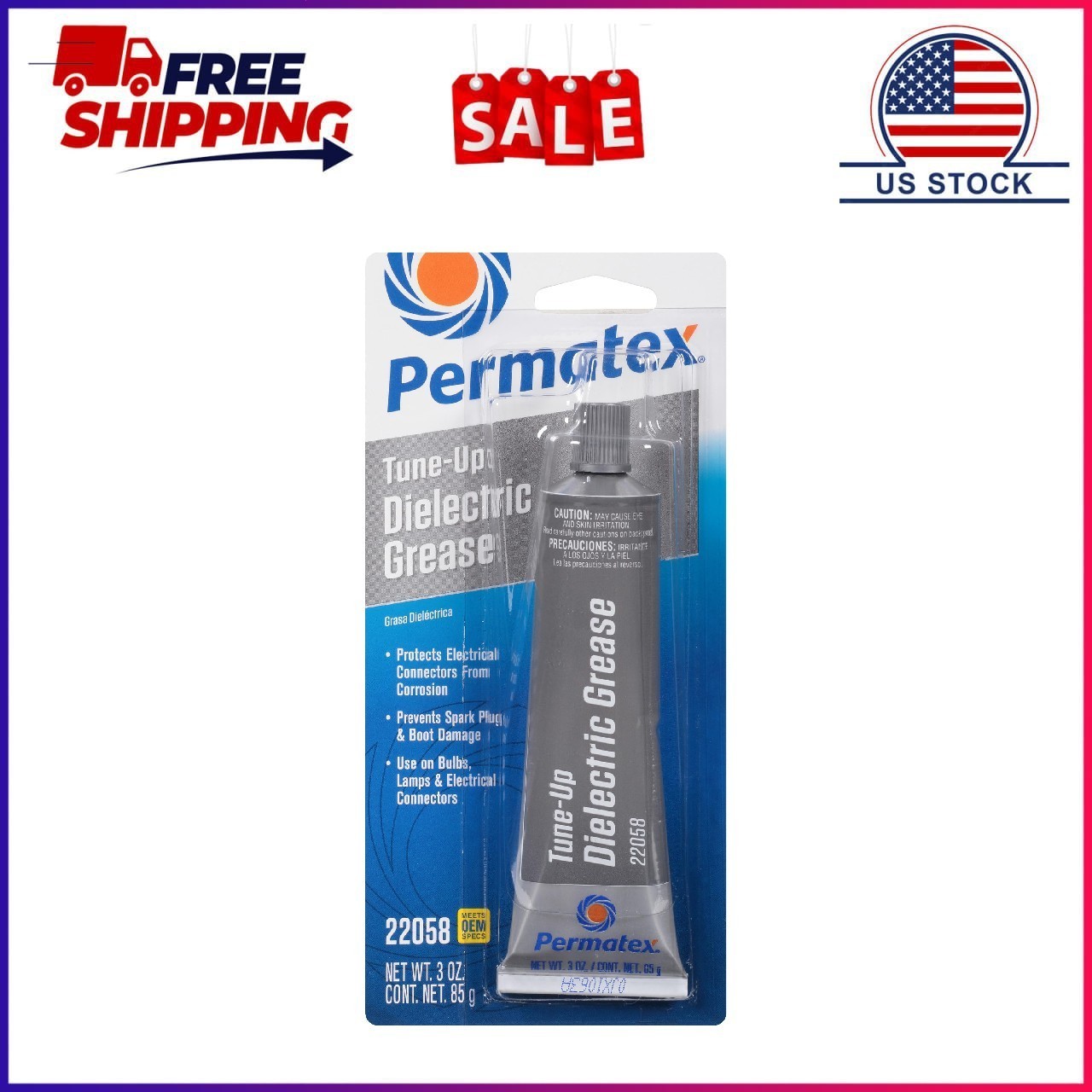 Permatex 22058 Dielectric Tune-Up Grease, 3oz. - High Performance Dielectric Gre
