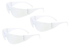 3M 11329 Virtua Anti-Fog Safety Glasses, Clear Frame, Clear Lens, 3-PACK picture