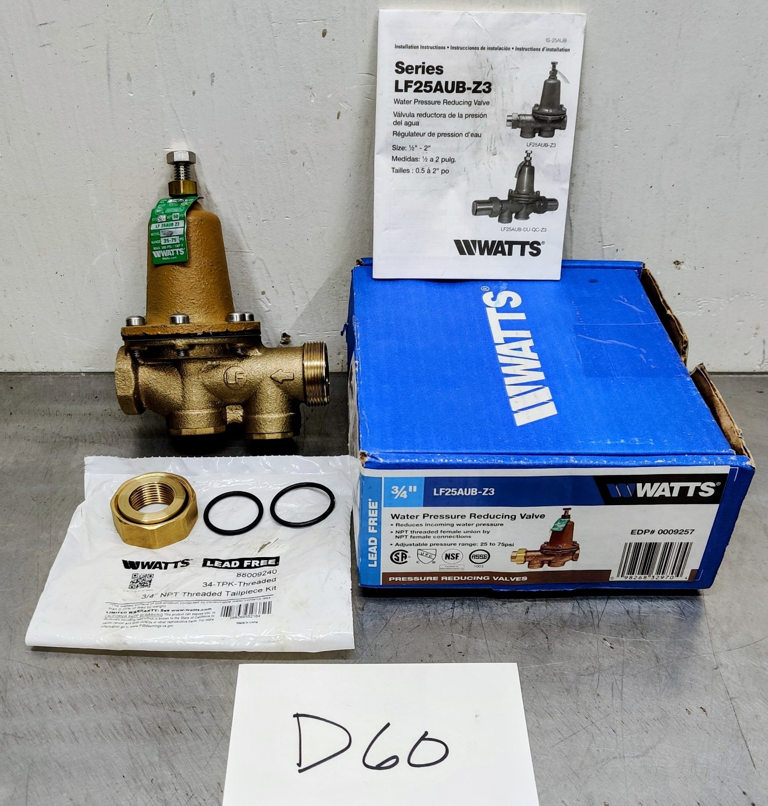 Watts LF25AUB-Z3 3/4