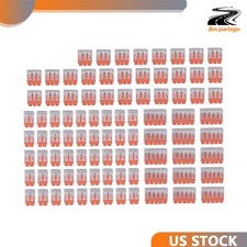 90Pcs FOR Wago 221 Lever Nuts Compact Splicing Wire Connectors - 2/3/5 Terminal picture