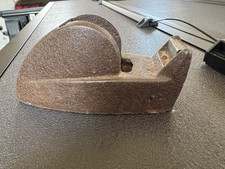 Vintage Cast Iron Snail Tape Dispenser Brown Crinkle Finish Industrial Desk Art picture