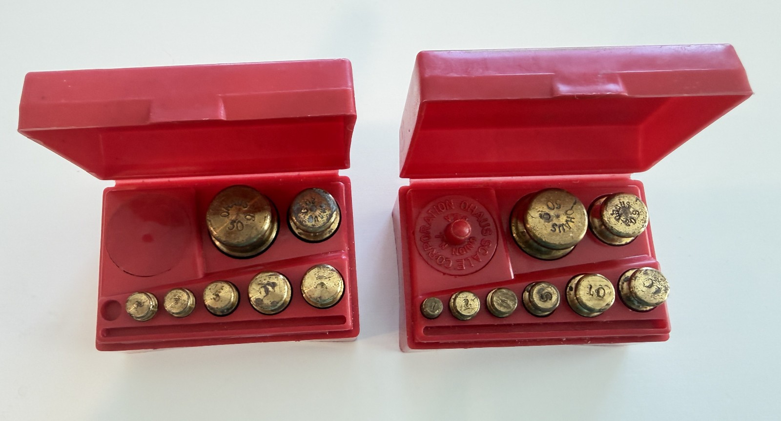 2 Vintage Ohaus Weight Sets – Used