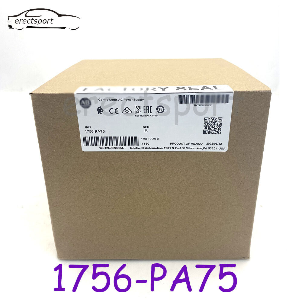 New Factory Sealed AB 1756-PA75 SER B ControlLogix AC Power Supply 1756PA75 US