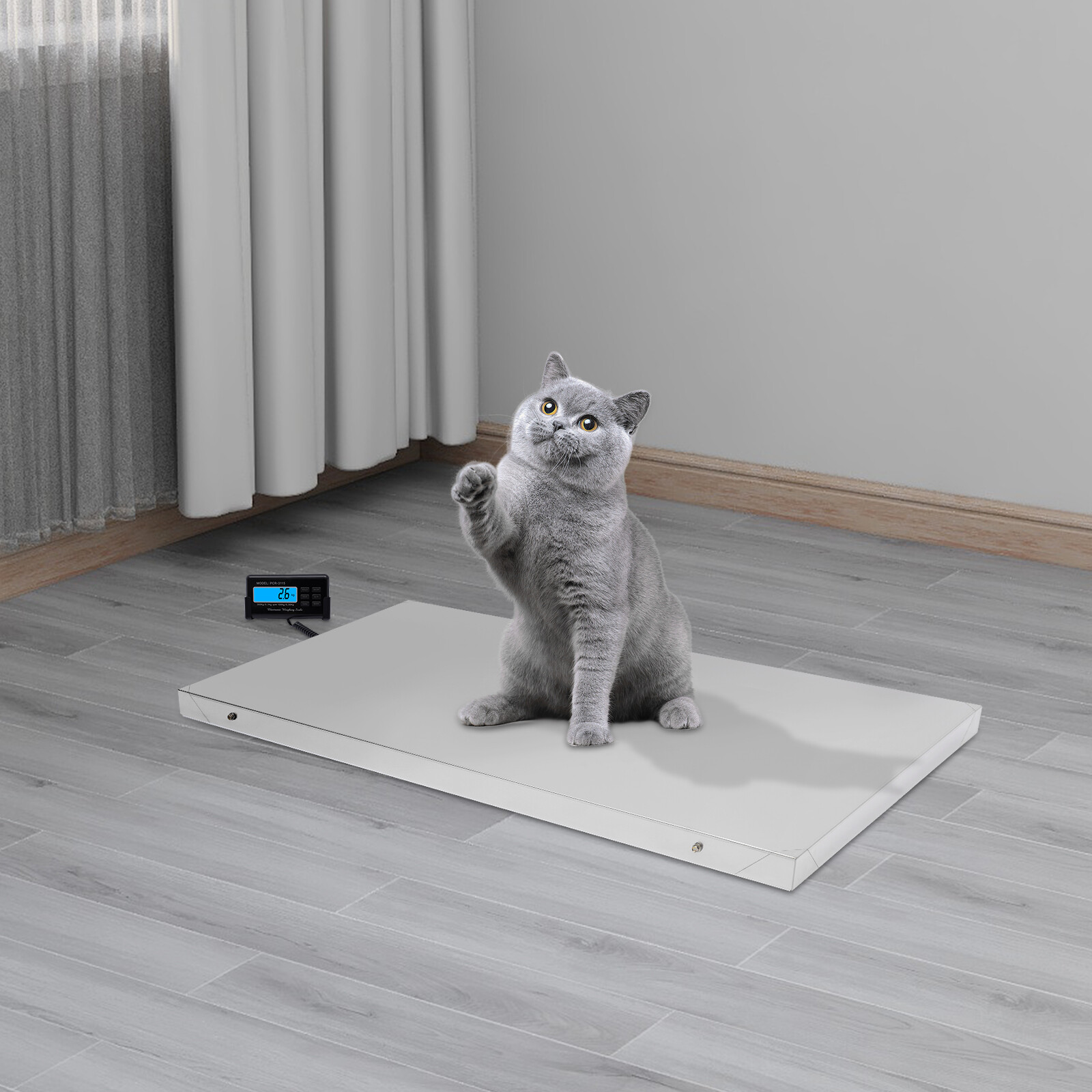 660LBS Large Digital Pet Scale Animal Veterinary Weight Dog Cat Pet Floor Scale