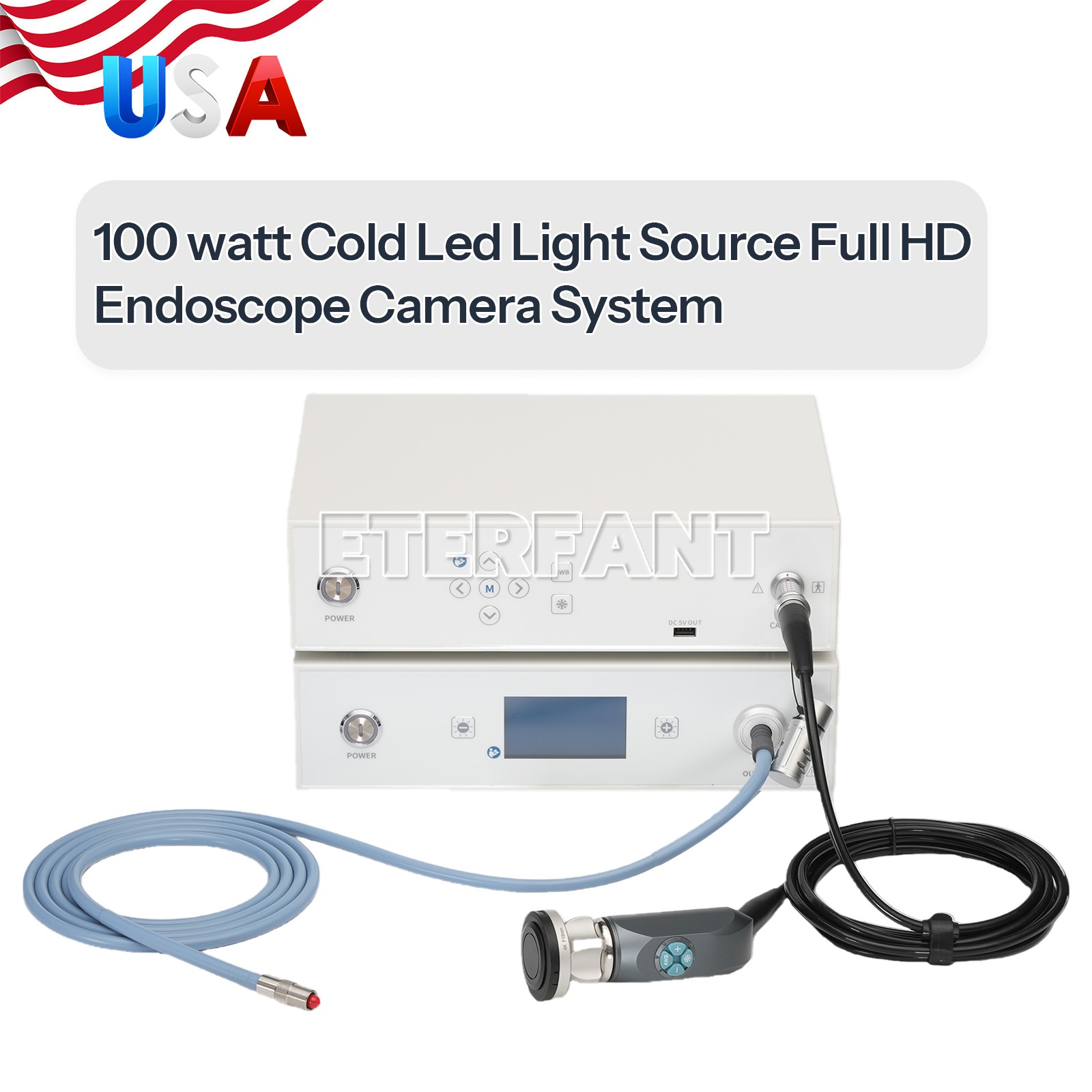 Medical ENT Endoscope Laparoscopic Camera/USB Type Handle/Cold Light Source US Medical ENT Endoscope Laparoscopic Camera/USB Type Handle/Cold Light Source US