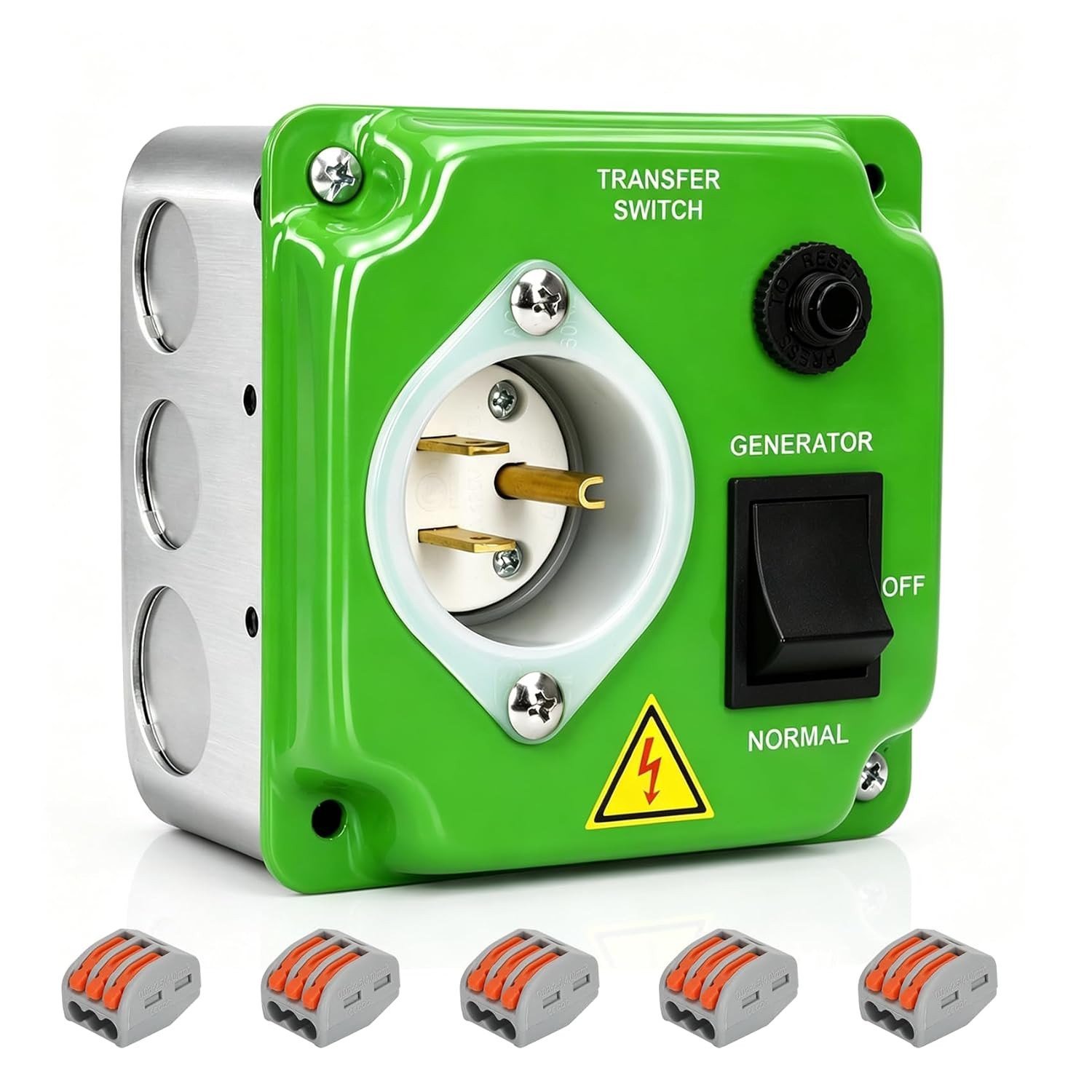20 Amp 120V Manual Generator Transfer Switch, Compatible with EZ Generator Switc