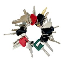 24X Heavy Equipment Keys Set Case CAT Komatsu JCB Kubota Bobcat Volvo Doosan JLG picture