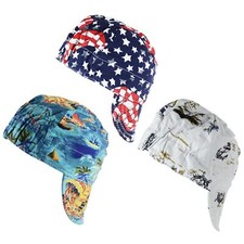 TRQWH 3 Pack Flame Resistant Welding Cap, 100% Cotton with Breathable Mesh Liner picture