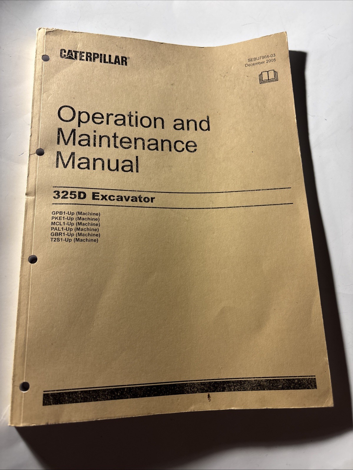 CAT Caterpillar 325D Crawler Excavator Operation And Maintenance Manual