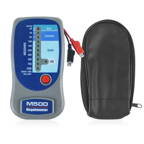 M500 Insulation Tester/Electronic Megohmmeter 500V with Soft Carrying Case M500
