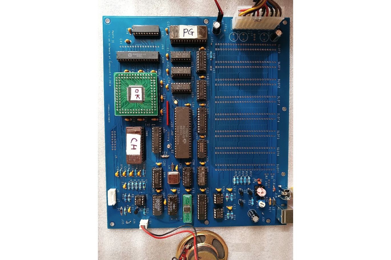 Apple II Classic Tribute Motherboard CPLD 16K Language Card RCA Video PS/2