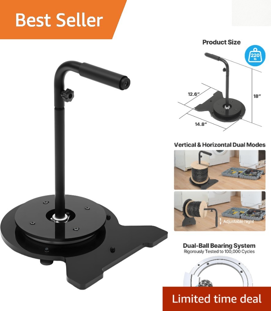 Heavy-Duty Rotating Aluminum Cable Caddy - Supports 220 Lbs, Quick Install Heavy-Duty Rotating Aluminum Cable Caddy - Supports 220 Lbs, Quick Install