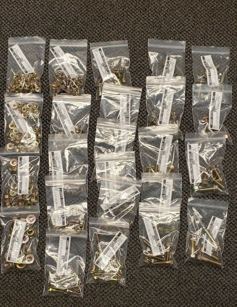 Grade 10.9 Metric Flange Bolt & Flange Nut Yellow Assortment Kit - 428 Pieces