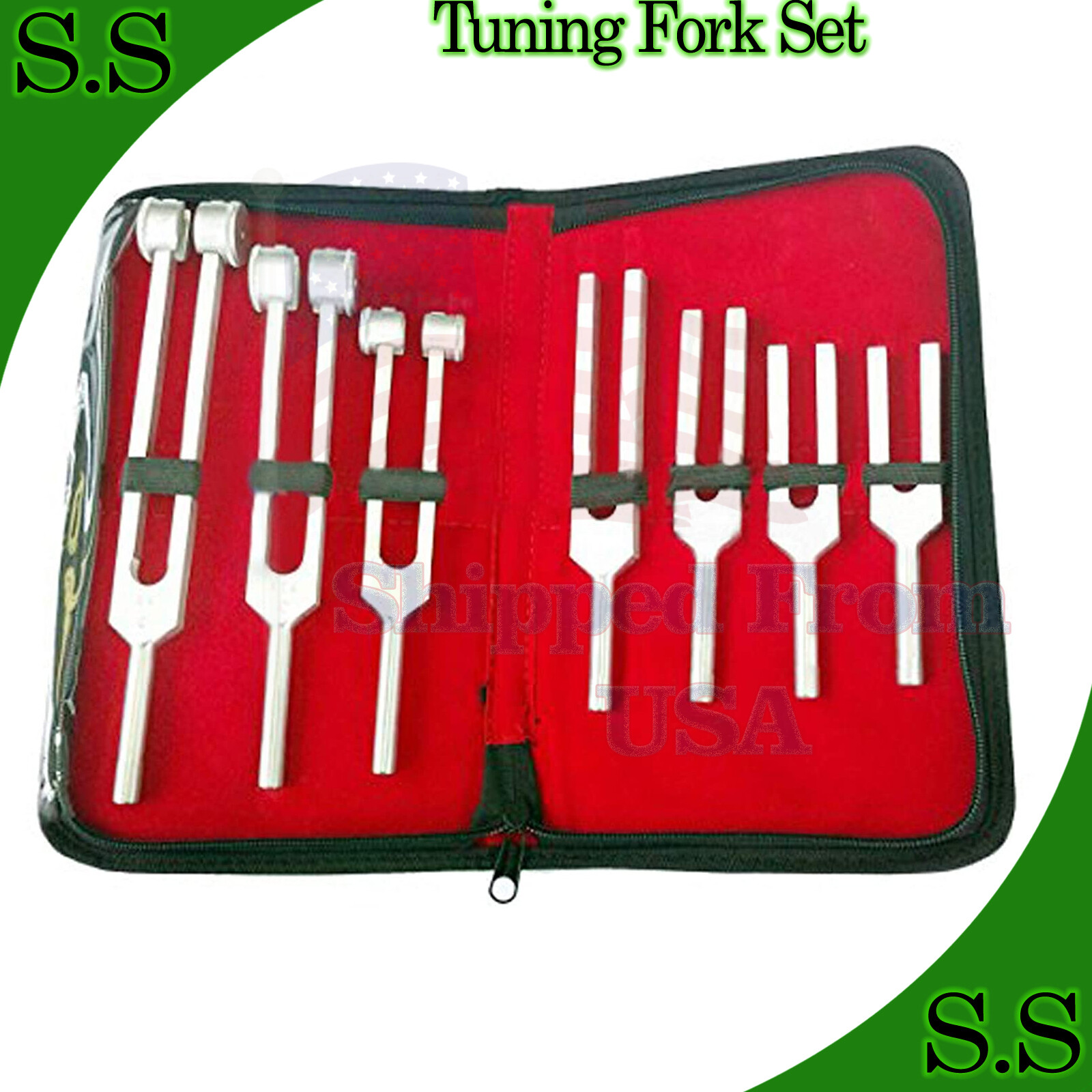 Tuning Fork Set of 7 For Healing Therapy Medical surgical diagnostic instruments