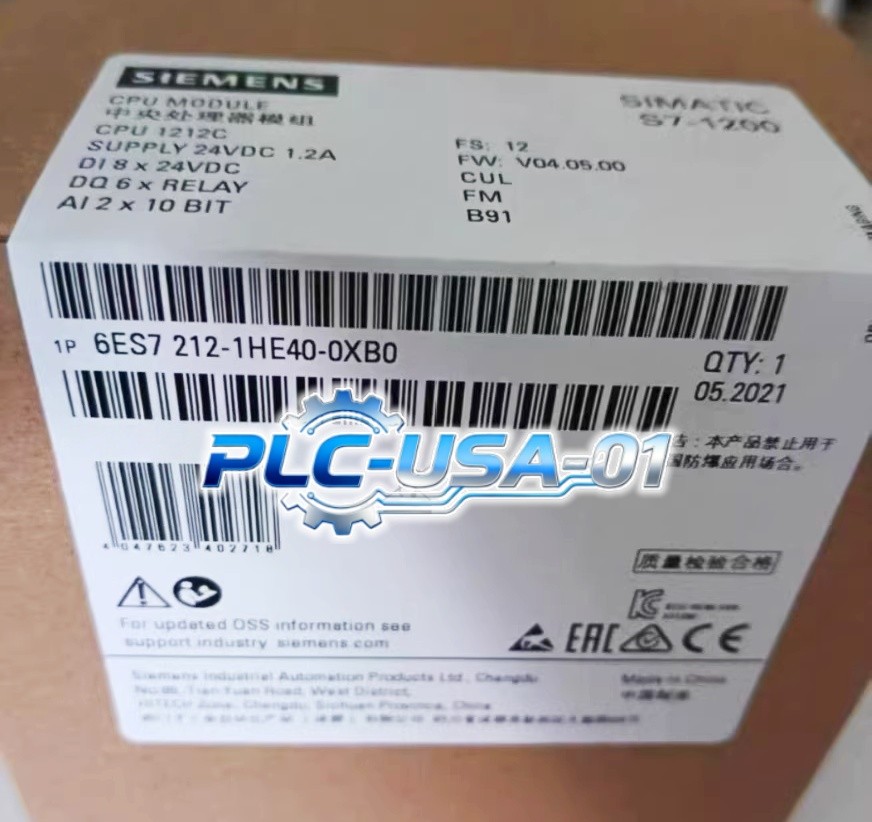 1PCS Brand New SIEMENS 6ES7212-1HE40-0XB0 6ES7 212-1HE40-0XB0 Module  Fast ship